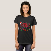 Bruh Funny Christmas Red Plaid Teens Boys Kids Xma Tシャツ (正面フル)