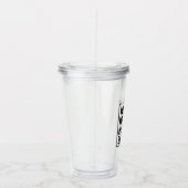 Bruh Funny Mom Life Acrylic Tumbler Cup アクリルタンブラー (右)