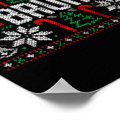 Bruh Funny Ugly Christmas Teens Boys Kids Xmas Paj ポスター (角)