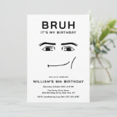 Bruh Funny Video Game Meme 9th Boy Birthday 招待状 (スタンド正面)