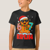 Bruh Gingerbread Six Seven 67 Ice Cream Drip Chris Tシャツ (正面)