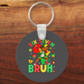 Bruh History Dabbing 67 African American Seven Bla キーホルダー (正面)
