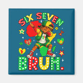 Bruh History Dabbing 67 African American Seven Bla マグネット (正面)