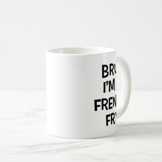 Bruh Iはフライフランスのフだおもしろいけ怠け者ハロウィーン コーヒーマグカップ (正面右)