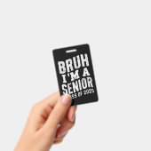 Bruh Iは2025年卒業の上級クラス バッジ (手持ち)