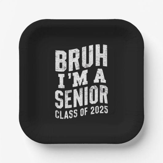 Bruh Iは2025年卒業の上級クラス ペーパープレート (正面)