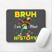 Bruh I Am Black History Afro Men Boys Black Histor マウスパッド (マウス)