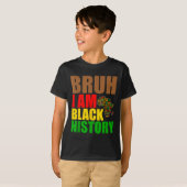 Bruh I Am Black History Month Men Teens Boys Afric Tシャツ (正面フル)
