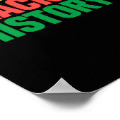 Bruh I Am Black Hstoryステッカー ポスター (角)