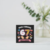 Bruh I survived 67 days of school エンクロージャーカード (スタンド正面)