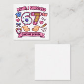 Bruh I survived 67 days of school エンクロージャーカード (正面/裏面)