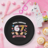 Bruh I survived 67 days of school ペーパープレート (パーティー)
