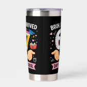 Bruh I survived 67 days of school 保温保冷タンブラー (左面)