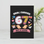 Bruh I survived 67 days of school 招待状 (スタンド正面)