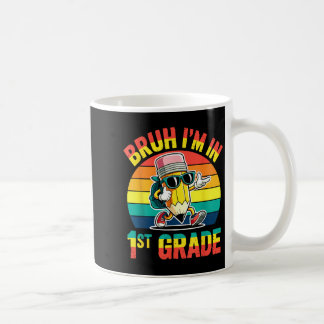 Bruh I'in 1年生のおもしろいレトロクール鉛筆 コーヒーマグカップ