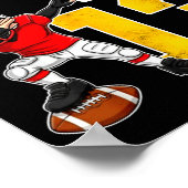 Bruh I'm 13 Year Old Football Player Boy 13th Birt ポスター (角)