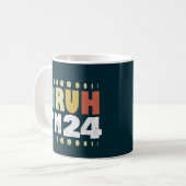 Bruh I'm 24 24誕生日ヴィンテージ女性男性おもしろい コーヒーマグカップ (正面左)