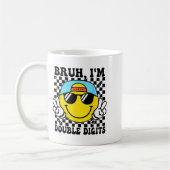 Bruh I'm Double Digits 10 Year Old Boy Birthday 10 コーヒーマグカップ (左)
