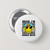 Bruh I'm Double Digits 10 Year Old Boy Birthday 10 缶バッジ (正面&裏面)
