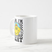 Bruh I'm Eight 8 8th Birthday Groovy Boys Girls 8 コーヒーマグカップ (正面左)