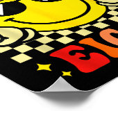 Bruh I'm Eight 8 8th Birthday Groovy Boys Girls 8  ポスター (角)