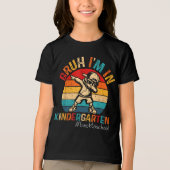 Bruh I'm In Kindergarten Dabbing Boy First day Of トライブレンドTシャツ (正面)