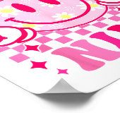 Bruh I'm Nine 9 9th Birthday Girls Groovy 9 Years  ポスター (角)