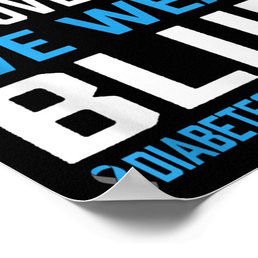 Bruh In November We衣服ブルー糖尿病認識度M ポスター (角)