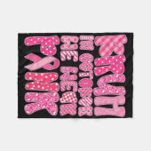 Bruh In October我々衣服ピンク乳がんアワレネ フリースブランケット (正面(横))
