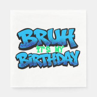 Bruh It’s My Birthday ナプキン | スタンダードランチョンナプキン