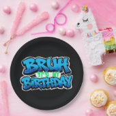 Bruh It’s My Birthday プレート | 誕生日パーソナライズ (パーティー)