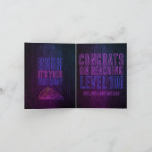 Bruh It’s Your Birthday Neon Pizza Party カード (内部)