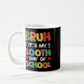 Bruh Itsの私の100の日のおもしろい学校の少年の子供100 コーヒーマグカップ (左)
