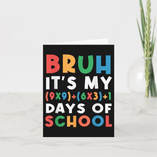 Bruh Its学校の私の100の日100日の公式M カード (正面)