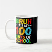Bruh Its私の100日の学生の100日目 コーヒーマグカップ (左)