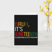 Bruh It's Black 祝 Freedom カード (黄色い花)