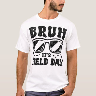 Bruh It'S Field Day先生男の子ガールズキッズハッピー Tシャツ