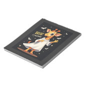 Bruh Its Halloween Funny Dabbing Ghost Giraffe Lon ノートパッド (回転)