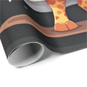 Bruh Its Halloween Funny Dabbing Ghost Giraffe Lon ラッピングペーパー (ロールコーナー)