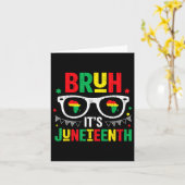 Bruh Its Juneech Freedom 1865年6月19日アフリカ カード (黄色い花)