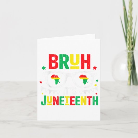 Bruh Its Juneech Freedom 1865年6月19日アフリカ カード (正面)