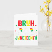 Bruh Its Juneech Freedom 1865年6月19日アフリカ カード (黄色い花)