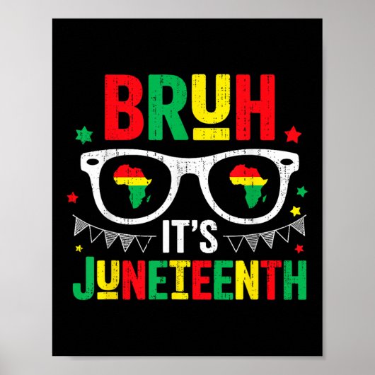 Bruh Its Juneech Freedom 1865年6月19日アフリカ ポスター (正面)