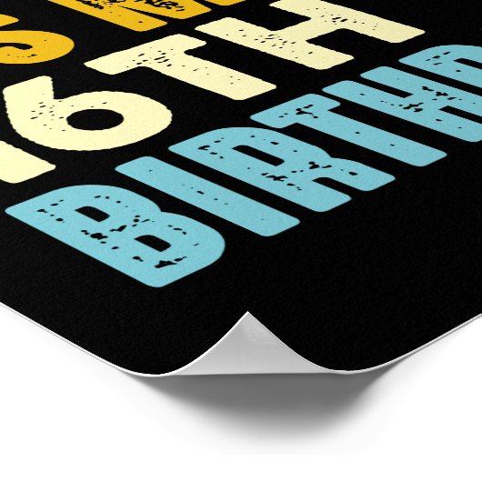 Bruh It's My 16誕生日16歳の誕生日 ポスター (角)