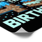 Bruh It's My 4th Birthday Game Pixel Boy Funny Bir ポスター (角)