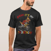 Bruh It's My 7th Birthday Dinosaur 7 Year Old Tシャツ (正面)