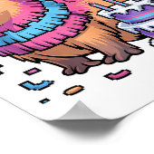 Bruh It's My Birthday Capybara Nata Boy Girl Birth ポスター (角)