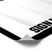 Bruh Its My Last First Day Of School Sign My  ポスター (角)