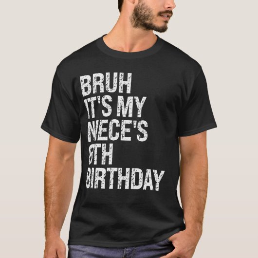Bruh It's My Niece's 8誕生日OMGプリンセスCro Tシャツ (正面)