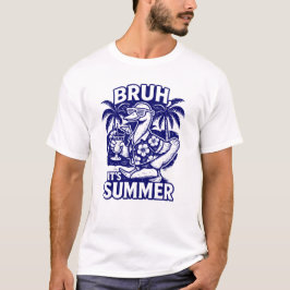 Bruh It's Summer おもしろい Goose inハワイアン Tシャツ